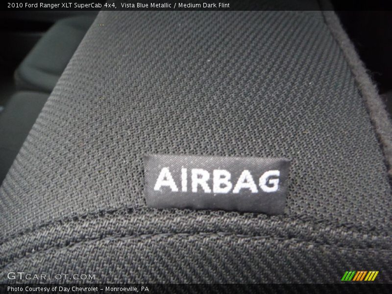 Vista Blue Metallic / Medium Dark Flint 2010 Ford Ranger XLT SuperCab 4x4
