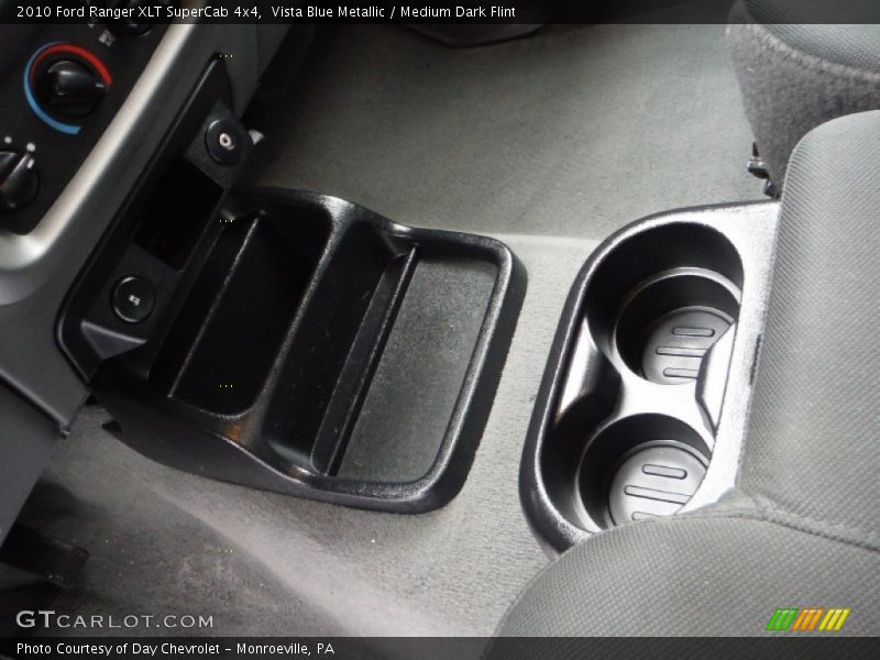 Vista Blue Metallic / Medium Dark Flint 2010 Ford Ranger XLT SuperCab 4x4