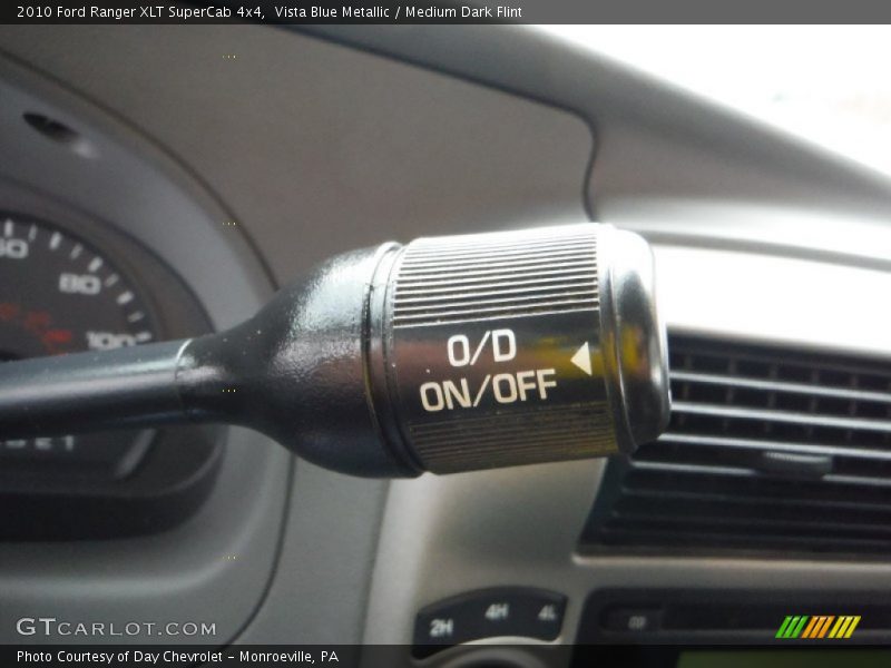 Vista Blue Metallic / Medium Dark Flint 2010 Ford Ranger XLT SuperCab 4x4