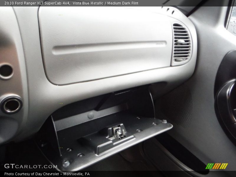 Vista Blue Metallic / Medium Dark Flint 2010 Ford Ranger XLT SuperCab 4x4