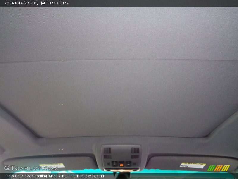 Jet Black / Black 2004 BMW X3 3.0i