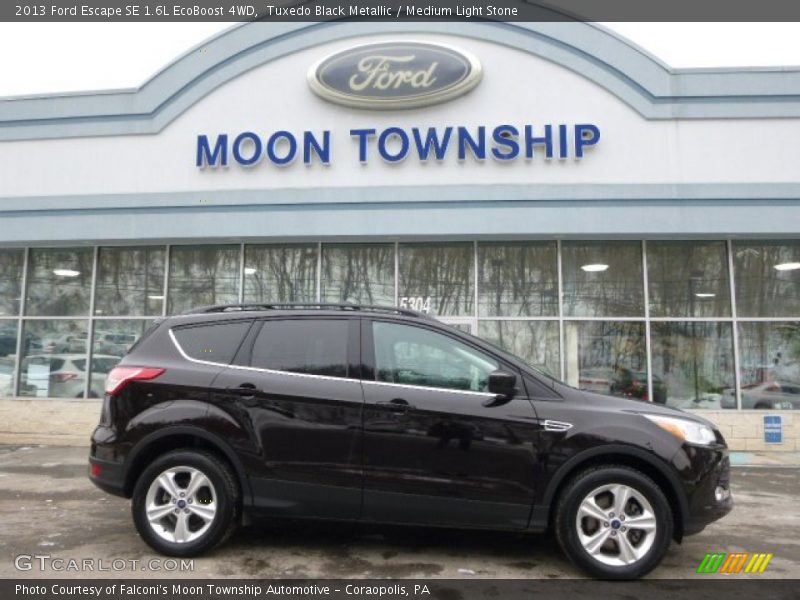 Tuxedo Black Metallic / Medium Light Stone 2013 Ford Escape SE 1.6L EcoBoost 4WD