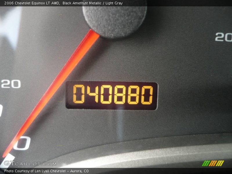 Black Amethyst Metallic / Light Gray 2006 Chevrolet Equinox LT AWD