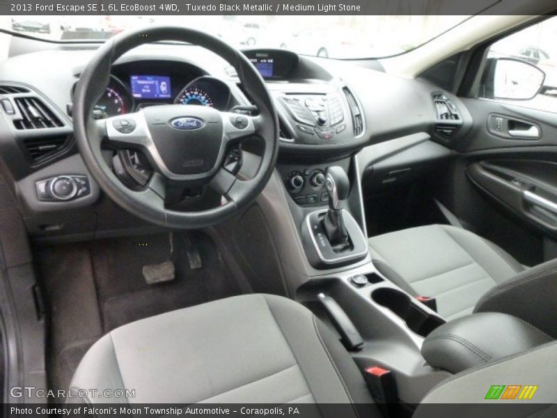 Tuxedo Black Metallic / Medium Light Stone 2013 Ford Escape SE 1.6L EcoBoost 4WD