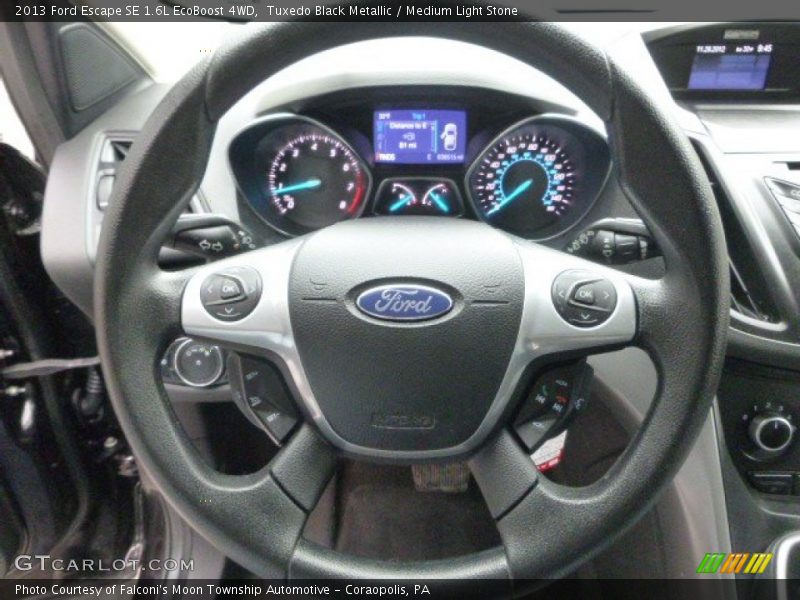 Tuxedo Black Metallic / Medium Light Stone 2013 Ford Escape SE 1.6L EcoBoost 4WD