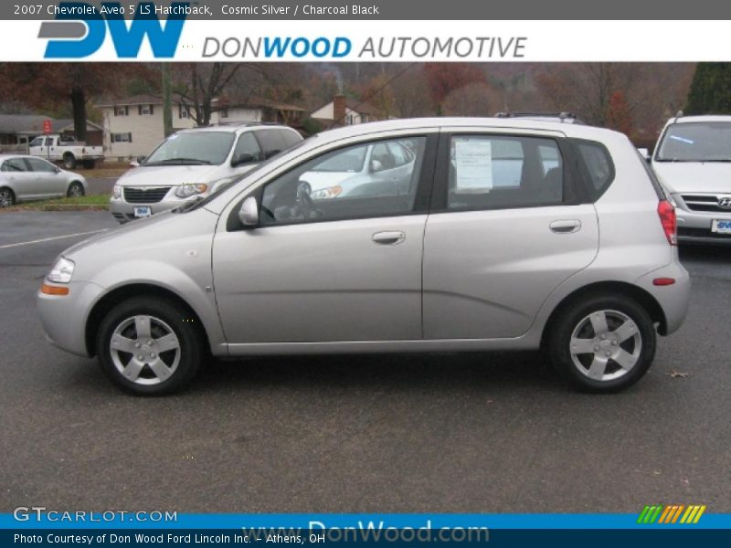 Cosmic Silver / Charcoal Black 2007 Chevrolet Aveo 5 LS Hatchback