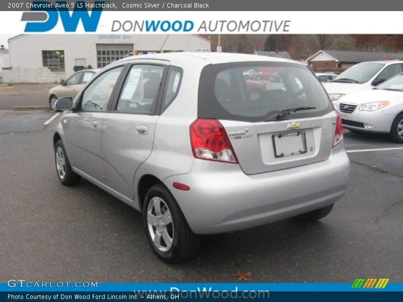 Cosmic Silver / Charcoal Black 2007 Chevrolet Aveo 5 LS Hatchback