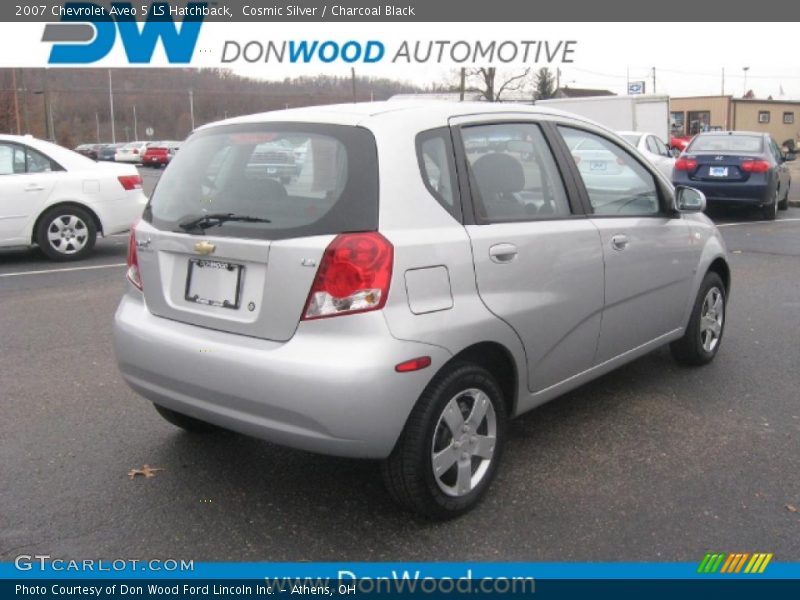 Cosmic Silver / Charcoal Black 2007 Chevrolet Aveo 5 LS Hatchback