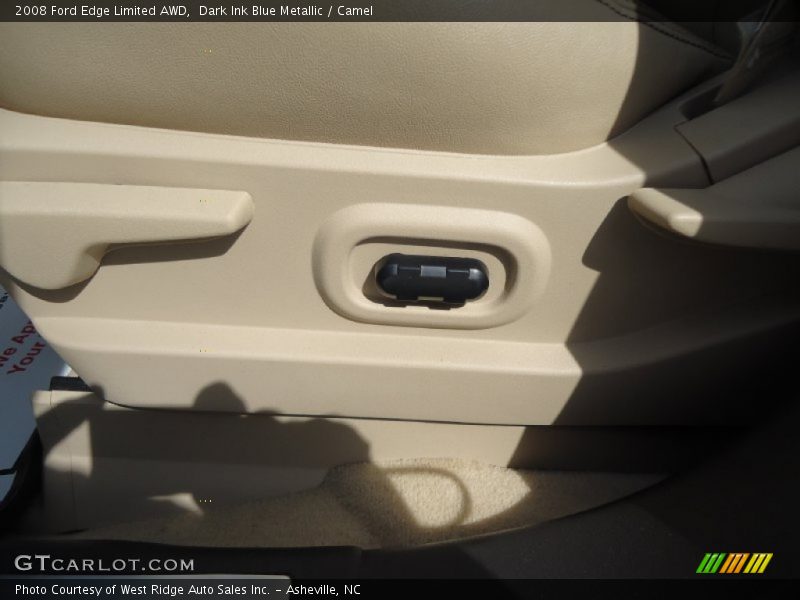 Dark Ink Blue Metallic / Camel 2008 Ford Edge Limited AWD