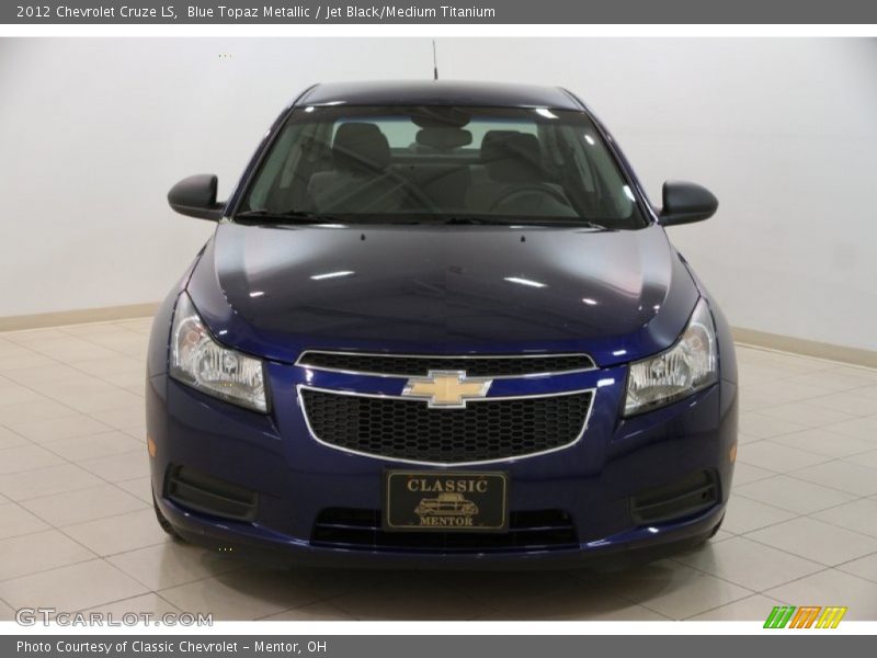 Blue Topaz Metallic / Jet Black/Medium Titanium 2012 Chevrolet Cruze LS