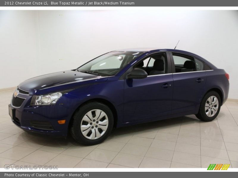Blue Topaz Metallic / Jet Black/Medium Titanium 2012 Chevrolet Cruze LS
