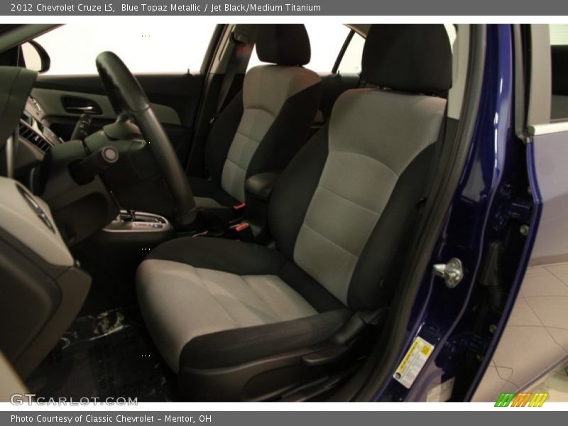 Blue Topaz Metallic / Jet Black/Medium Titanium 2012 Chevrolet Cruze LS