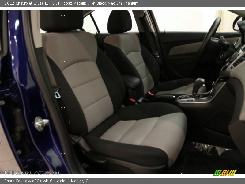 Blue Topaz Metallic / Jet Black/Medium Titanium 2012 Chevrolet Cruze LS