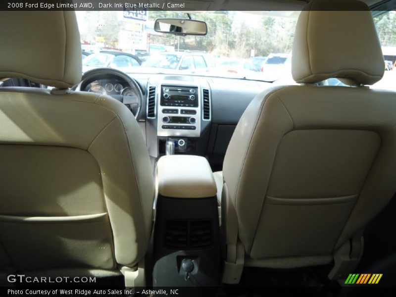 Dark Ink Blue Metallic / Camel 2008 Ford Edge Limited AWD