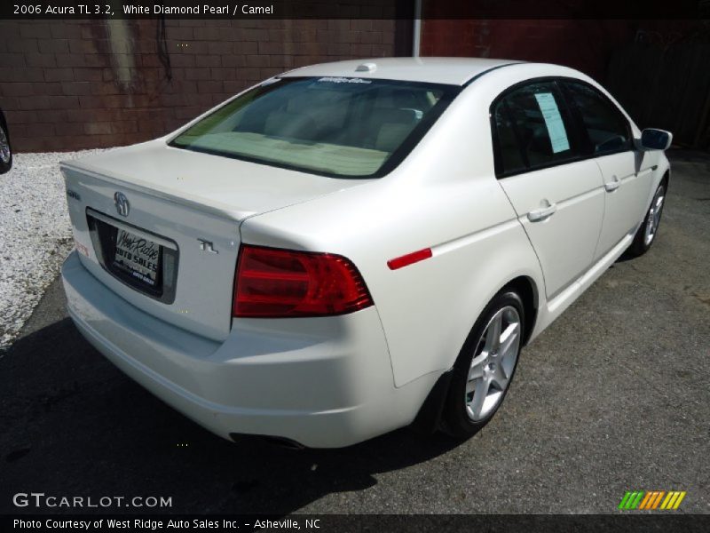 White Diamond Pearl / Camel 2006 Acura TL 3.2