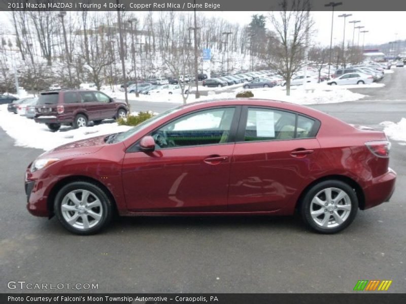 Copper Red Mica / Dune Beige 2011 Mazda MAZDA3 i Touring 4 Door