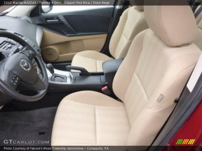 Front Seat of 2011 MAZDA3 i Touring 4 Door