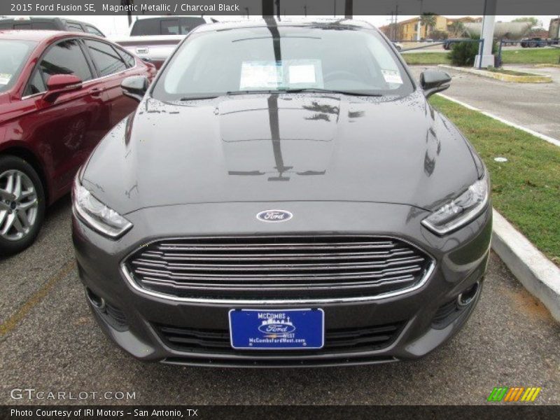 Magnetic Metallic / Charcoal Black 2015 Ford Fusion SE