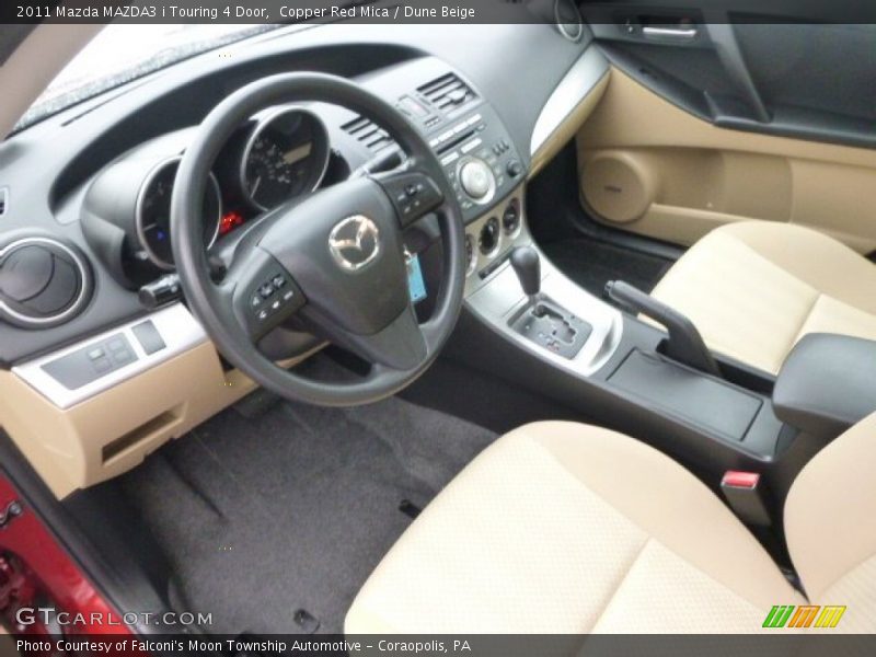 Copper Red Mica / Dune Beige 2011 Mazda MAZDA3 i Touring 4 Door