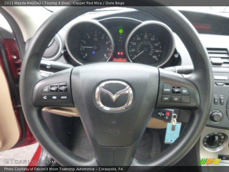 Copper Red Mica / Dune Beige 2011 Mazda MAZDA3 i Touring 4 Door