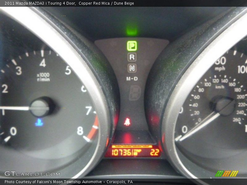 Copper Red Mica / Dune Beige 2011 Mazda MAZDA3 i Touring 4 Door