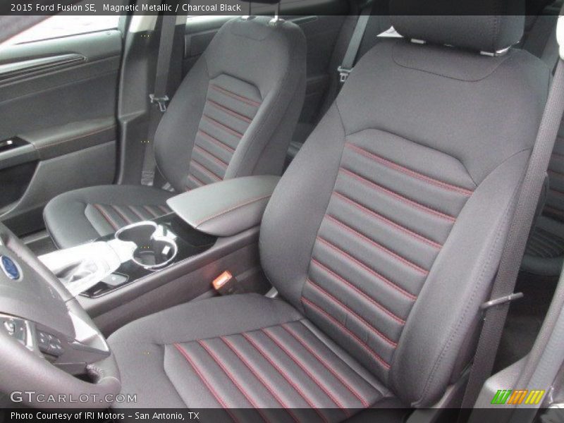 Magnetic Metallic / Charcoal Black 2015 Ford Fusion SE