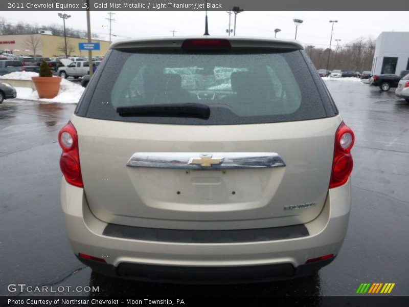 Gold Mist Metallic / Light Titanium/Jet Black 2011 Chevrolet Equinox LS