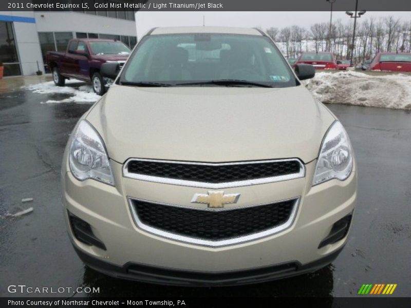 Gold Mist Metallic / Light Titanium/Jet Black 2011 Chevrolet Equinox LS