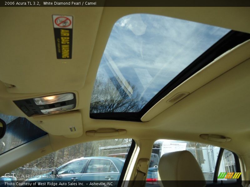 White Diamond Pearl / Camel 2006 Acura TL 3.2