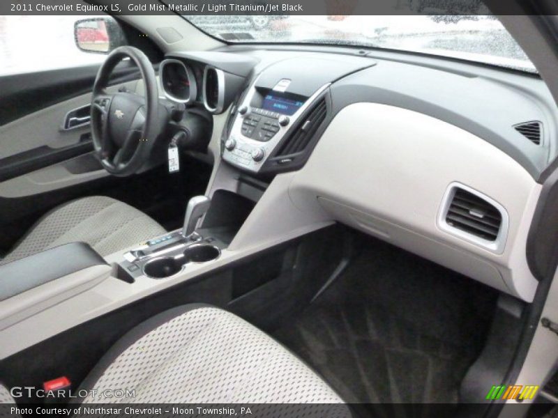 Gold Mist Metallic / Light Titanium/Jet Black 2011 Chevrolet Equinox LS