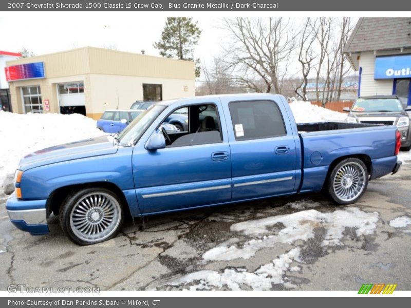 Blue Granite Metallic / Dark Charcoal 2007 Chevrolet Silverado 1500 Classic LS Crew Cab