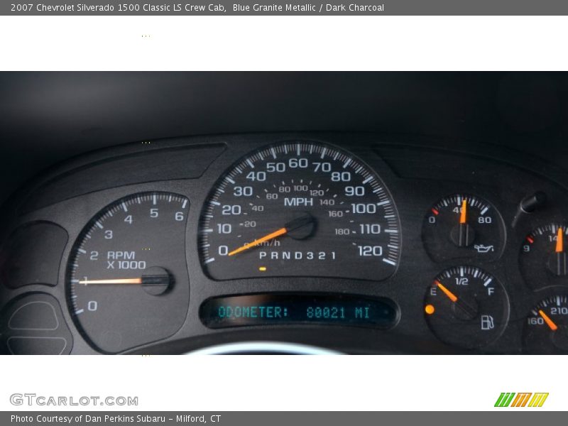 Blue Granite Metallic / Dark Charcoal 2007 Chevrolet Silverado 1500 Classic LS Crew Cab