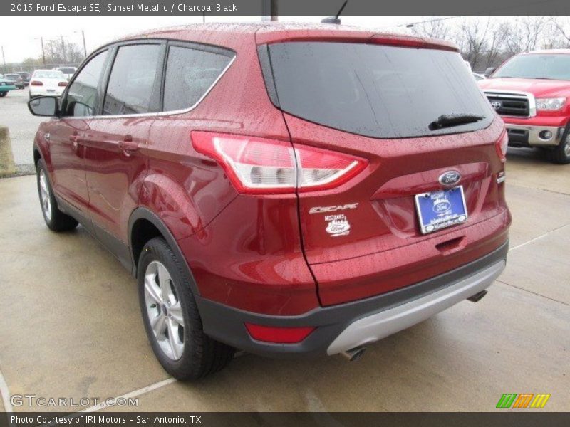 Sunset Metallic / Charcoal Black 2015 Ford Escape SE
