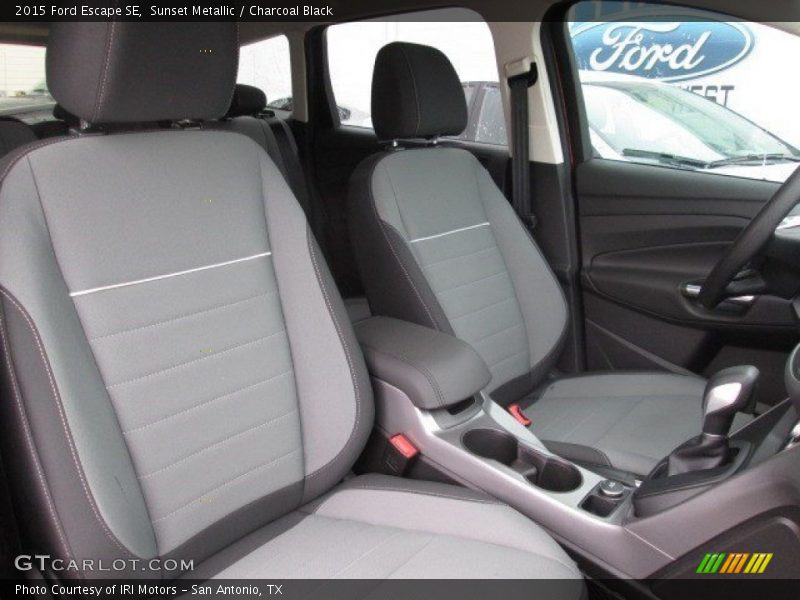 Sunset Metallic / Charcoal Black 2015 Ford Escape SE