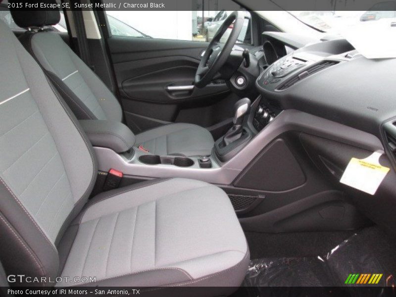 Sunset Metallic / Charcoal Black 2015 Ford Escape SE