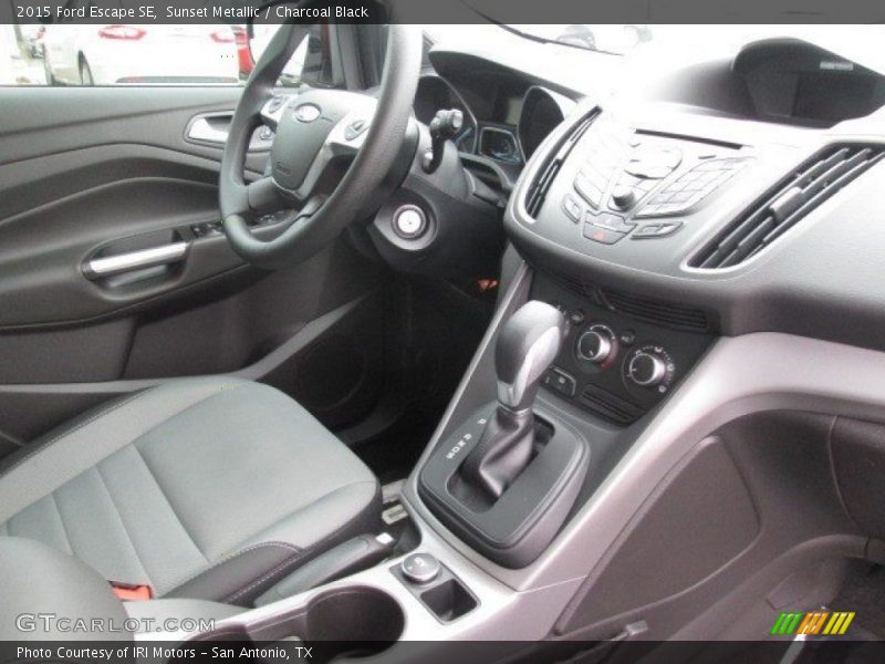 Sunset Metallic / Charcoal Black 2015 Ford Escape SE