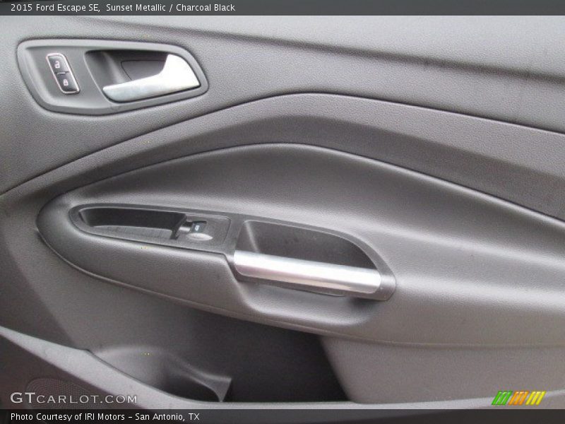 Sunset Metallic / Charcoal Black 2015 Ford Escape SE