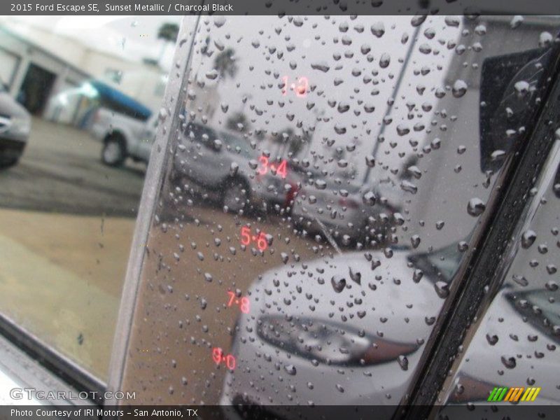 Sunset Metallic / Charcoal Black 2015 Ford Escape SE
