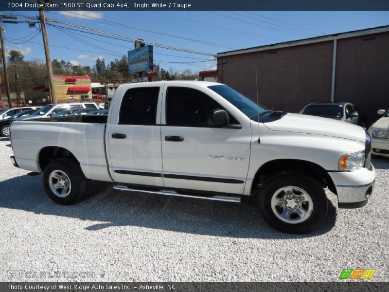 Bright White / Taupe 2004 Dodge Ram 1500 ST Quad Cab 4x4
