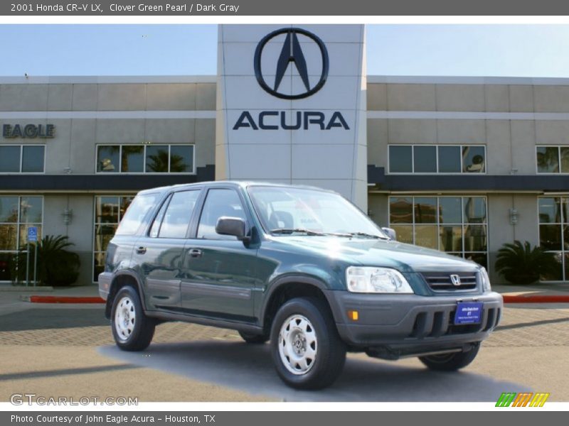 Clover Green Pearl / Dark Gray 2001 Honda CR-V LX