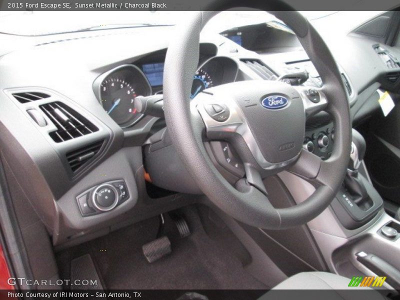 Sunset Metallic / Charcoal Black 2015 Ford Escape SE
