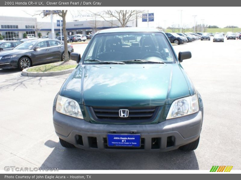 Clover Green Pearl / Dark Gray 2001 Honda CR-V LX