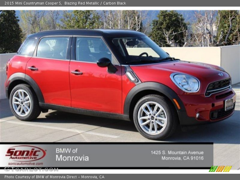 Blazing Red Metallic / Carbon Black 2015 Mini Countryman Cooper S
