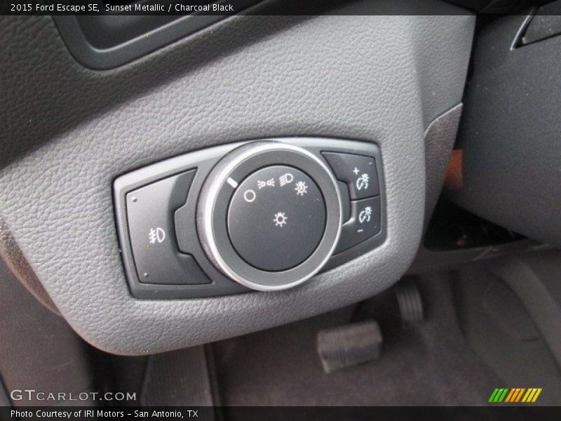 Sunset Metallic / Charcoal Black 2015 Ford Escape SE