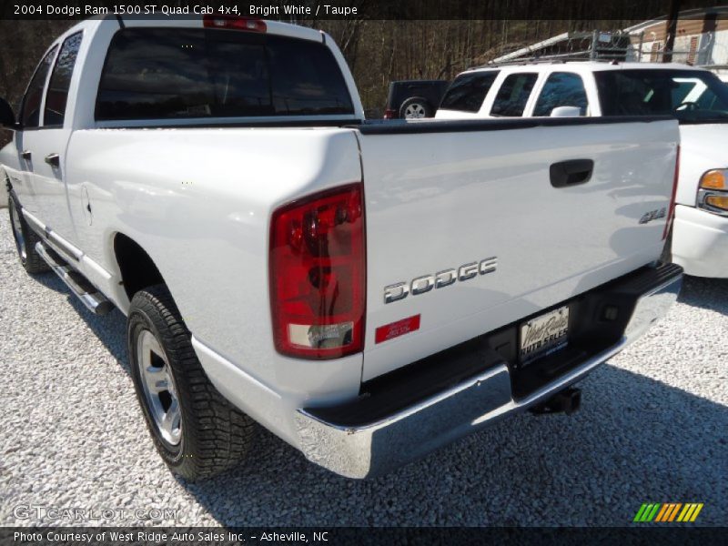Bright White / Taupe 2004 Dodge Ram 1500 ST Quad Cab 4x4