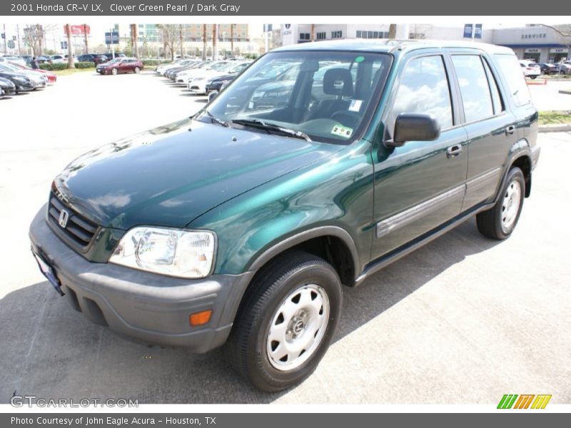 Clover Green Pearl / Dark Gray 2001 Honda CR-V LX