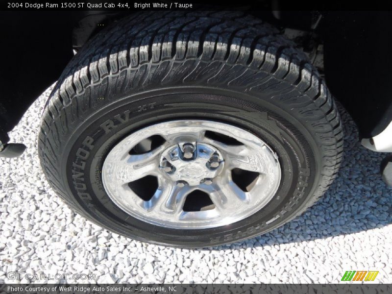 Bright White / Taupe 2004 Dodge Ram 1500 ST Quad Cab 4x4