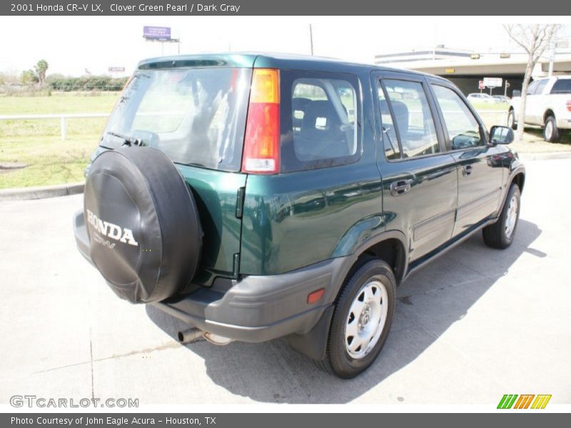 Clover Green Pearl / Dark Gray 2001 Honda CR-V LX