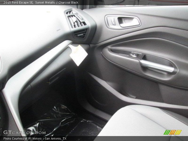 Sunset Metallic / Charcoal Black 2015 Ford Escape SE