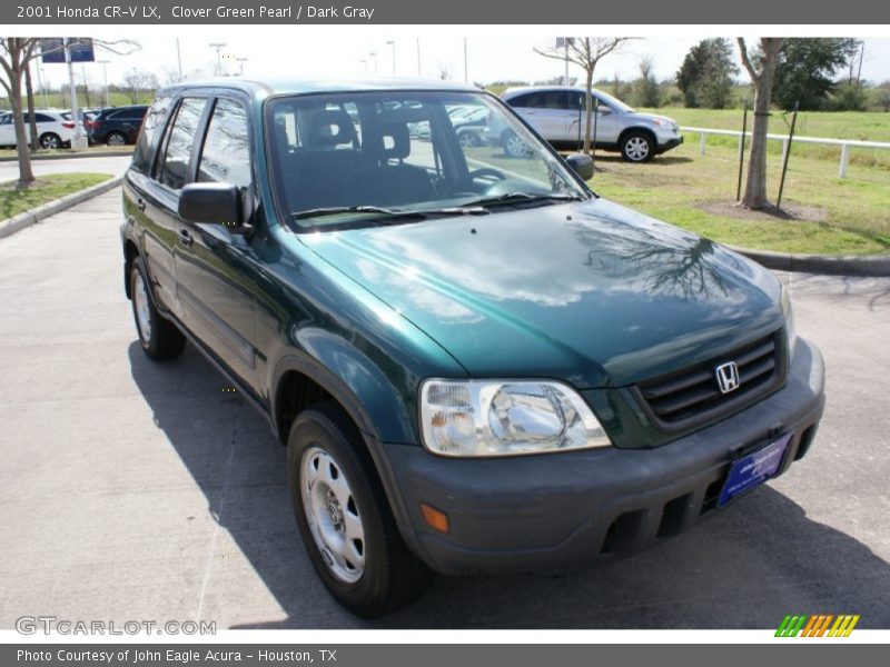 Clover Green Pearl / Dark Gray 2001 Honda CR-V LX